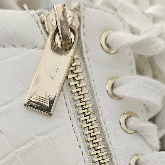 ALDO Women's White Wedge Sneakers - Picture 13 of 14